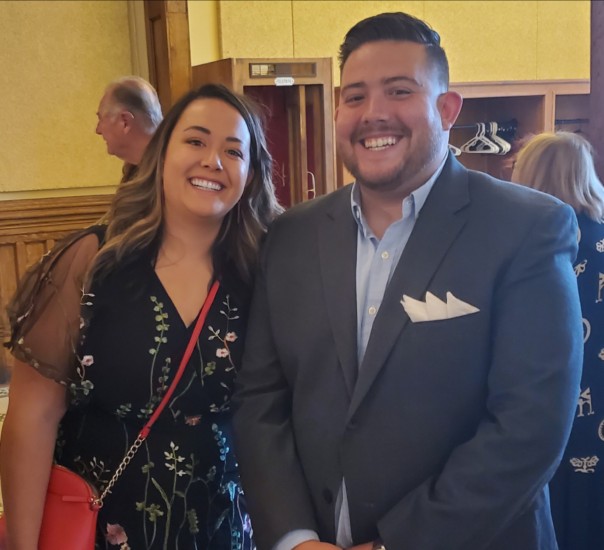 Candidate to Pueblo City Council Sarah Martinez and her date